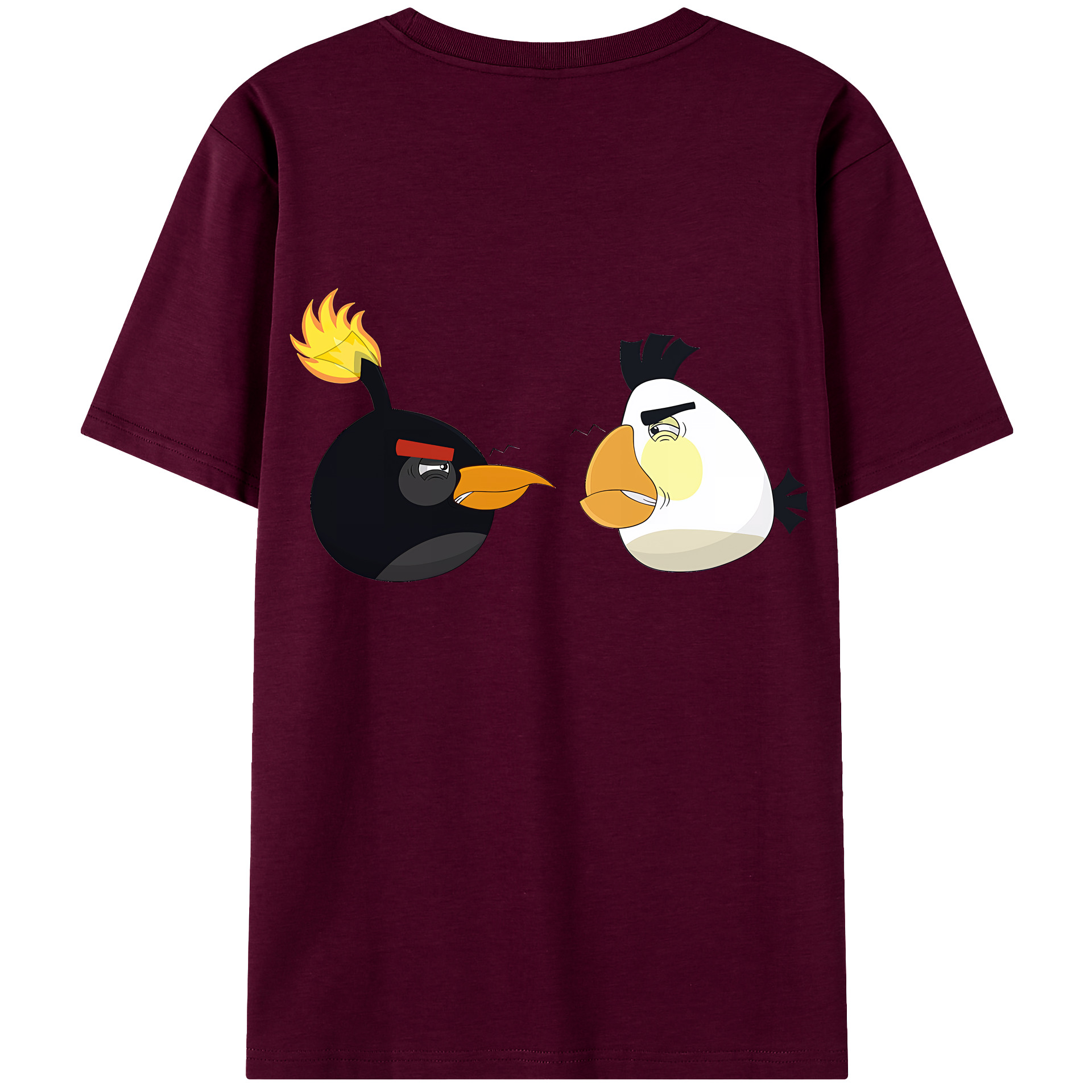 （画像用） Angry Birds アングリーバード レディース半袖Tシャツ(バックプリント)